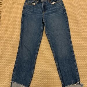 Abercrombie & Fitch Dark Blue Ankle Jeans